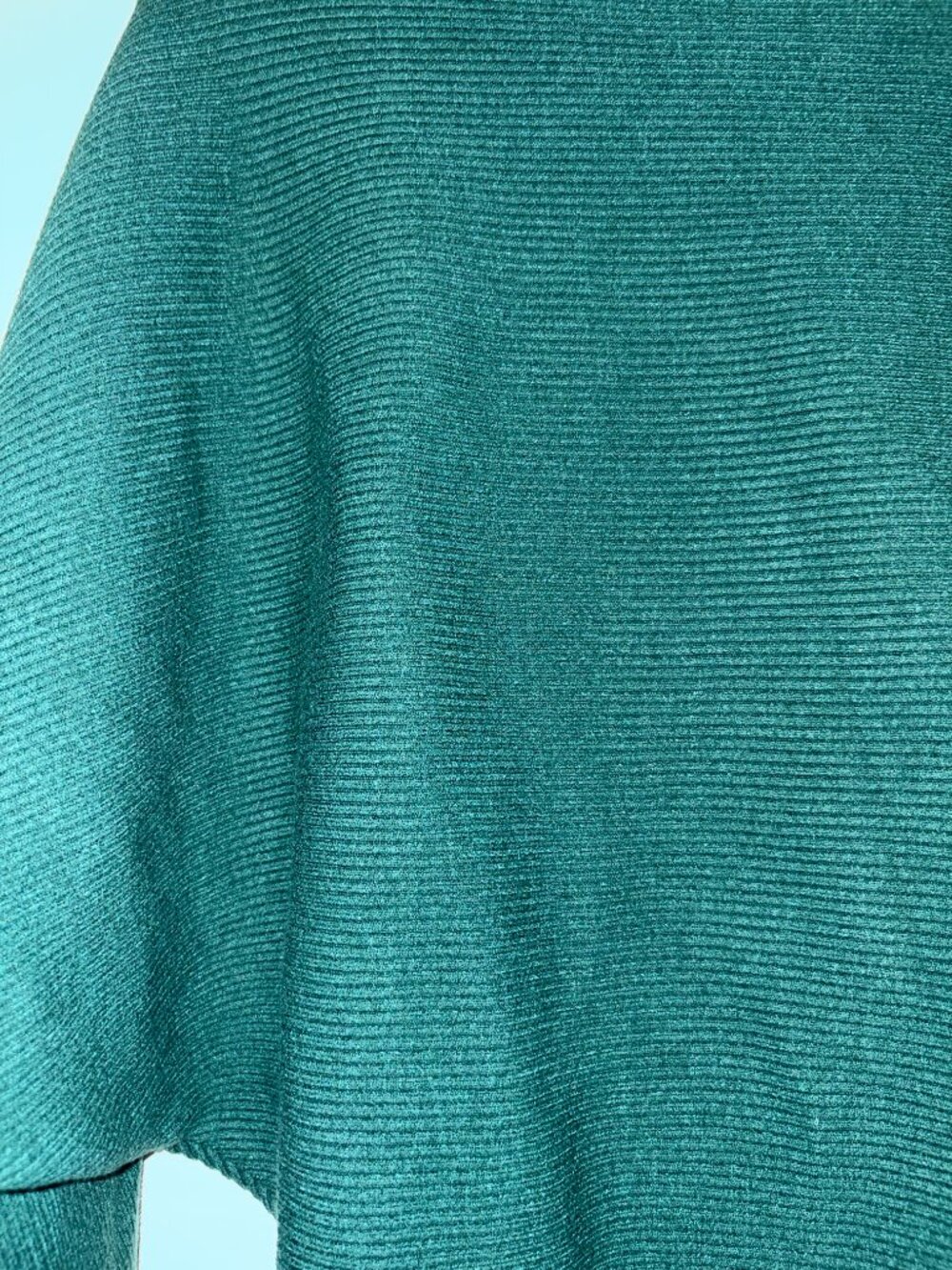 Green Ribbed Sweater - Picture 2 of 3